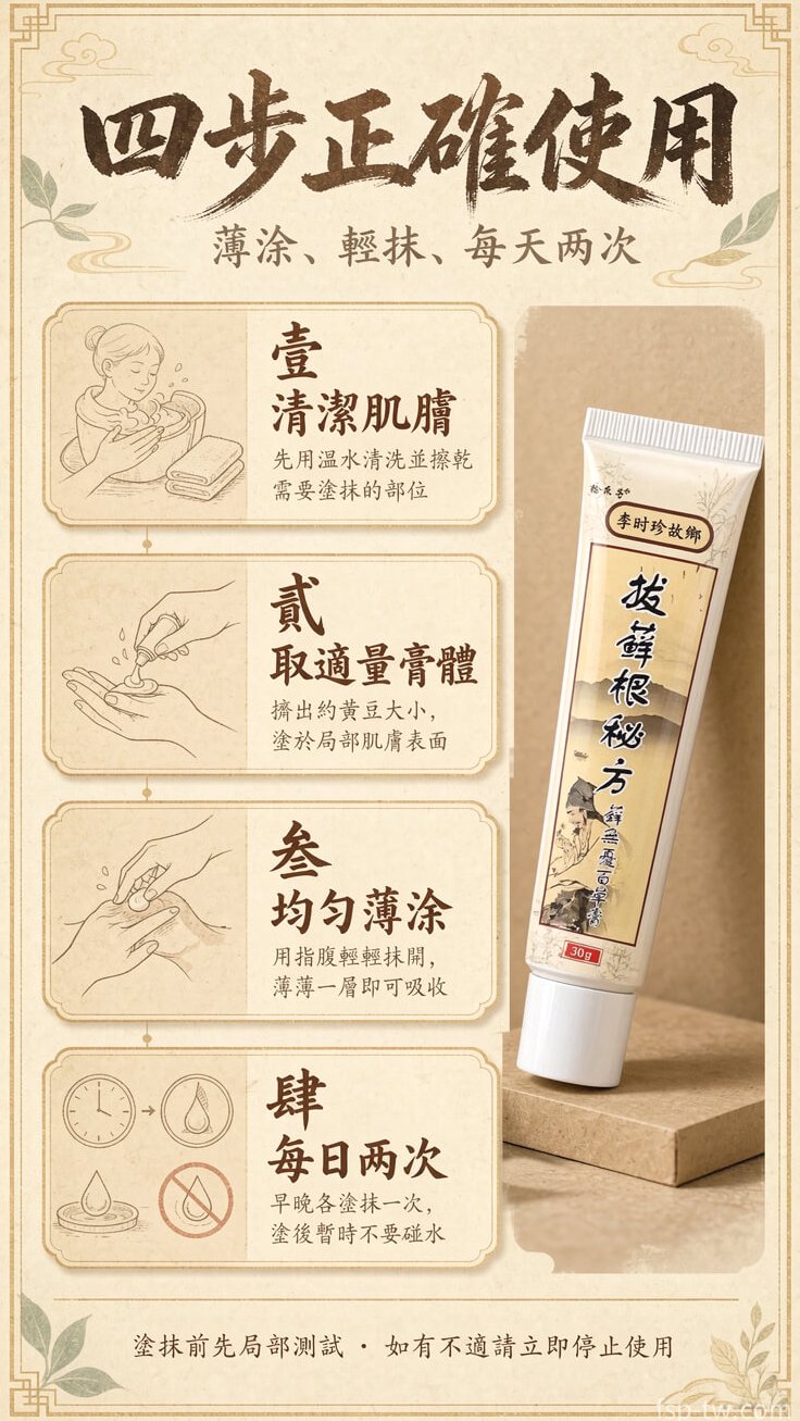 李時珍故鄉拔蘚根秘方蘚無憂百草膏 - 開箱概覽